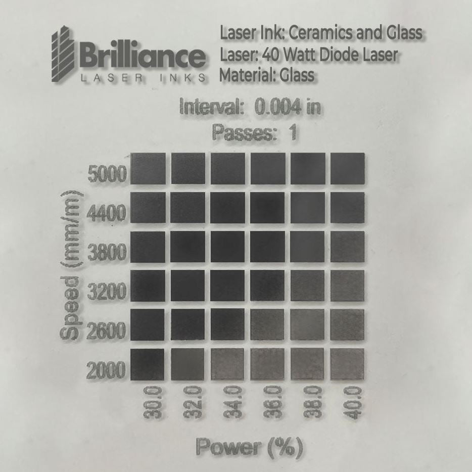 Ceramic and Glass Black Marking Spray - 12oz Aerosol Aerosol Brilliance Laser Inks 