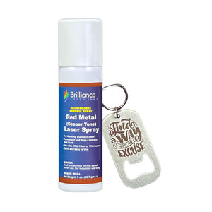 Red (Copper Tone) Stainless Steel Laser Spray Can - 2oz Aerosol Aerosol Brilliance Laser Inks, LLC 